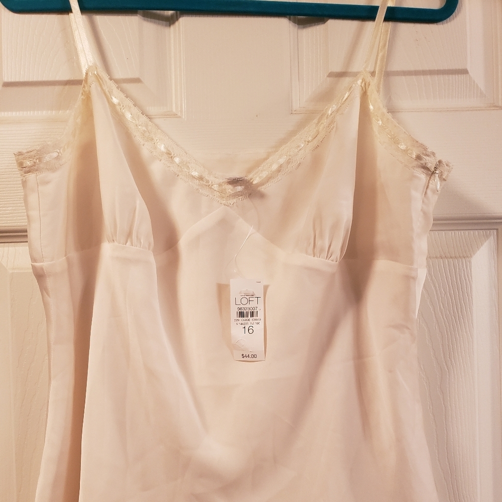 Ivory silk cami